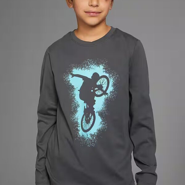 Long-sleeved shirt BIKER casual pressure for boys