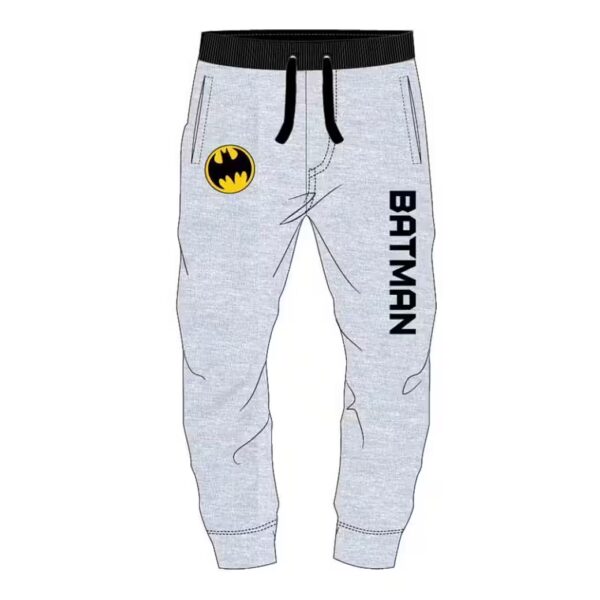 Sweatpants Sweatpants with yellow Batman logo and lettering - light gray