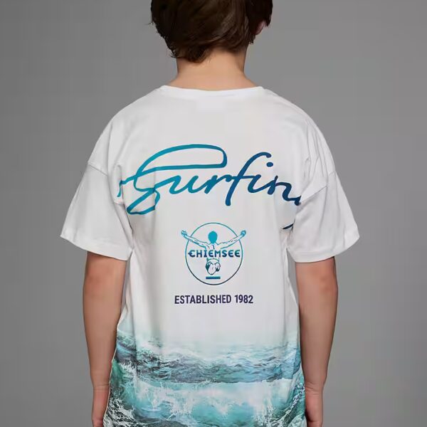 T-Shirt WAVE Short sleeve, basic fit, printed, crew neck