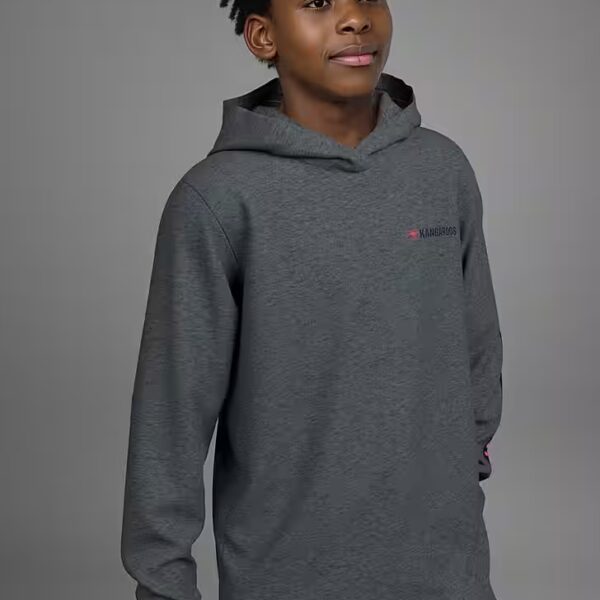 Hooded shirt shirt with sleeve print