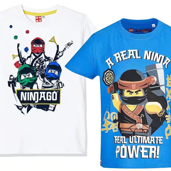 Print Shirt 2x LEGO NINJAGO T-Shirts Boys 3 4 5 years Size 104