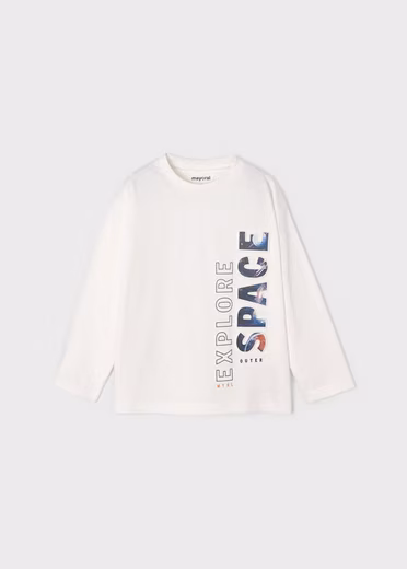 Long-sleeved shirt Long-sleeved shirt Relief graphic Explore Space (400342)