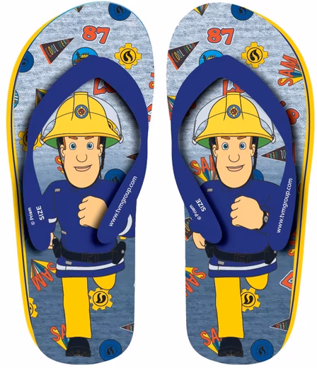 FIREMAN SAM Sandals Bathing Shoes Children's Shoes Beach, Swimming, Holiday, Size 24/25 26/27 28/29 30/31 Toe Separator