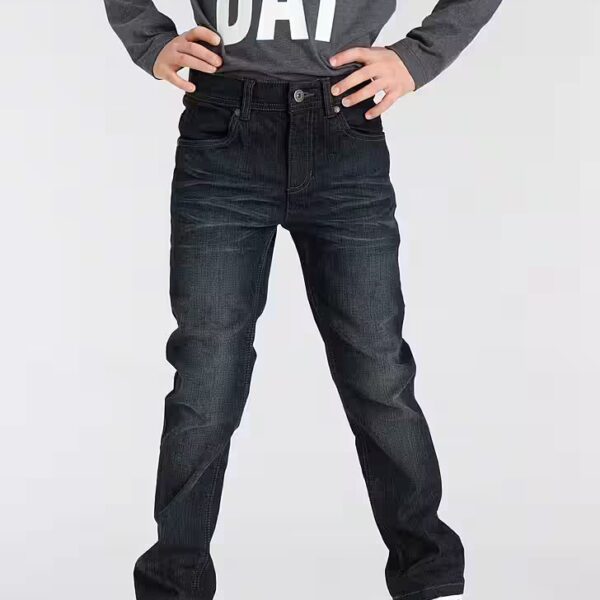 Stretch jeans, basic jeans for boys