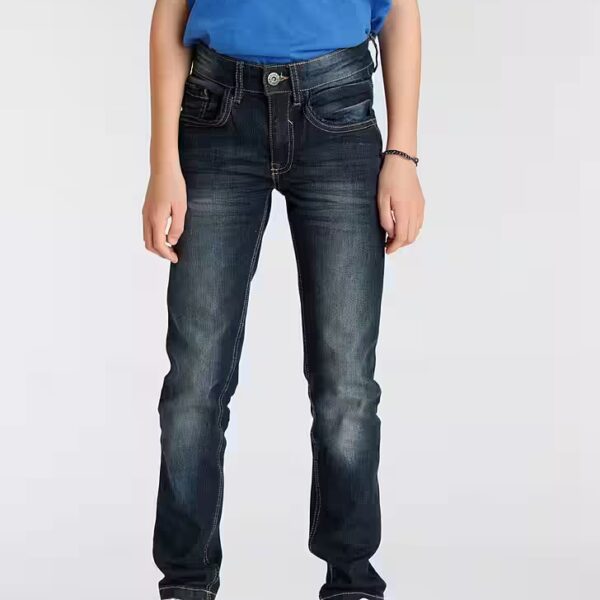 Stretch jeans regular fit jeans narrow cut, 5-pocket style, normal waist height