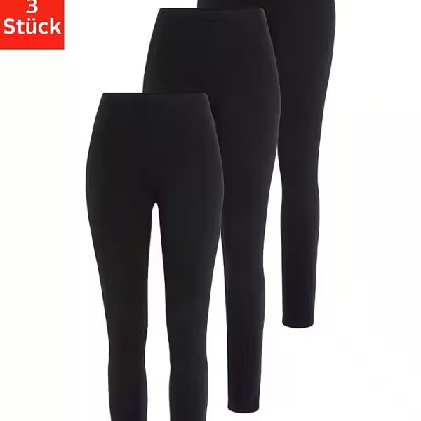 Leggings (pack, 3 pieces) for sports and leisure