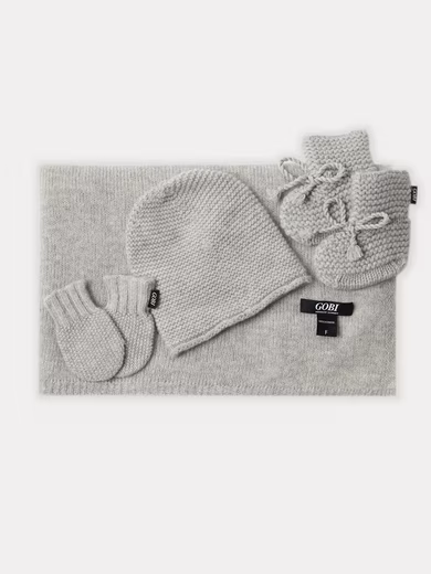 Newborn Gift Set Natural Color Cashmere Baby Set