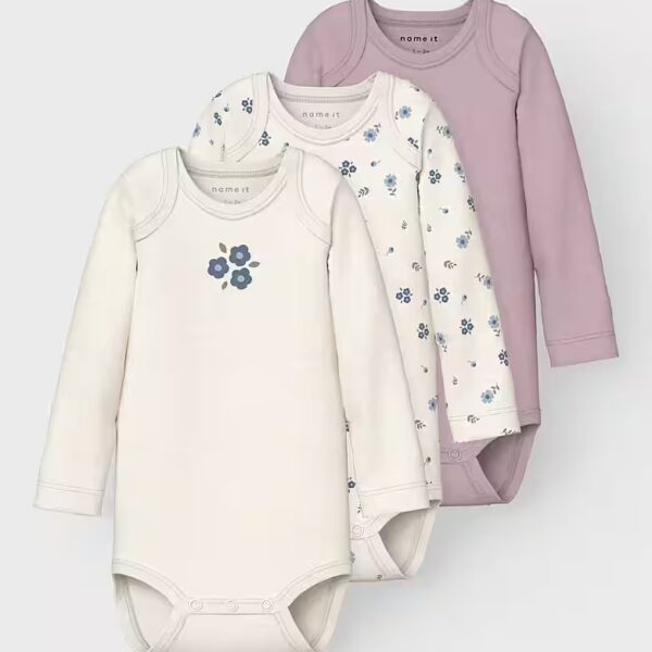 Body NBFBODY 3P LS JET STREAM FLOWER NOOS Pack, 3 pieces