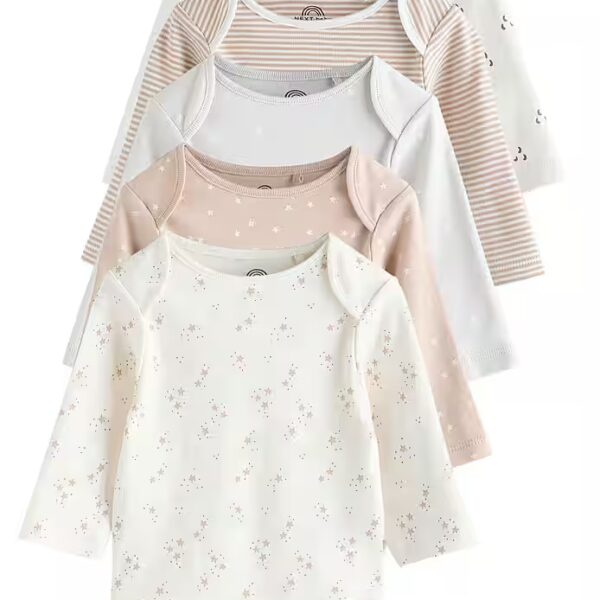 Long Sleeve Body Long Sleeve Baby Bodysuits 5 Pack