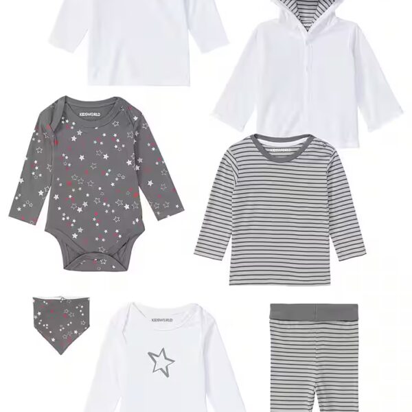 Starter Package, 8 Piece Baby Set - NEW COLLECTION (set, 8 pieces, 8), baby set made of organic cotton