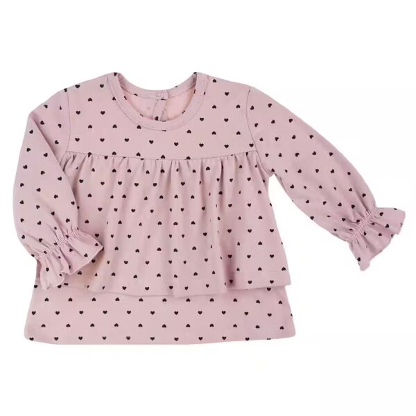 Long-sleeved blouse Long-sleeved blouse "Ola" in powder pink (2101138)