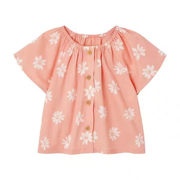 Short Sleeve Blouse Girl Baby Blouse
