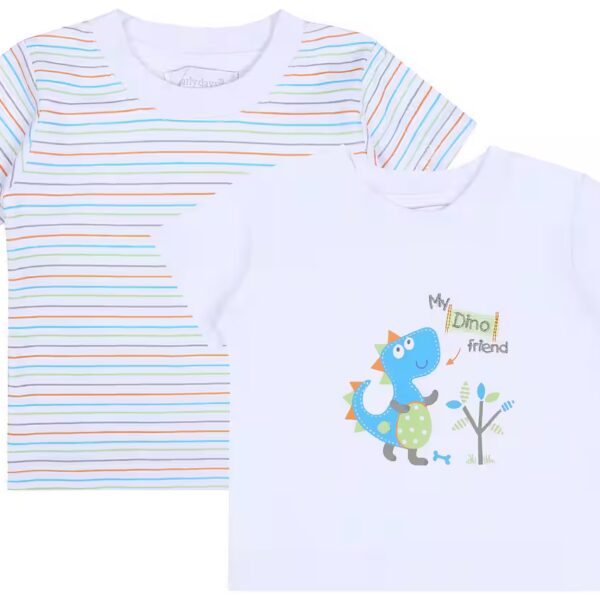 Short-sleeved blouse 2x T-shirts EARLY DAYS 3-6 months