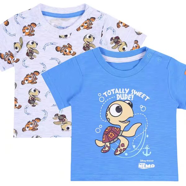 Short Sleeve Blouse 2x Blue Grey Shirt, Nemo DISNEY T-Shirt 9-12 months