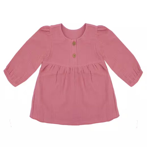 Shirt blouse GOTS BABY GIRL blouse long sleeve, muslin