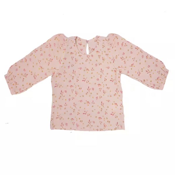 Shirt blouse GOTS MINI GIRL blouse long sleeve, muslin