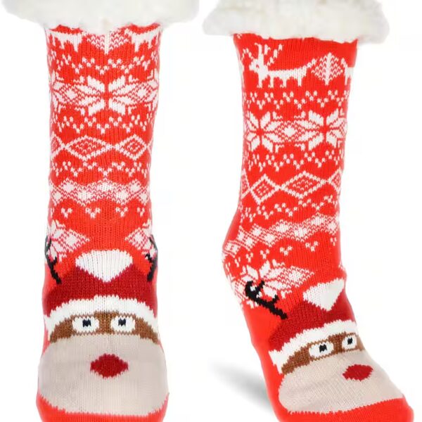 Socks hut socks (1 pair) ABS sole, inner lining, cuddly socks, house socks