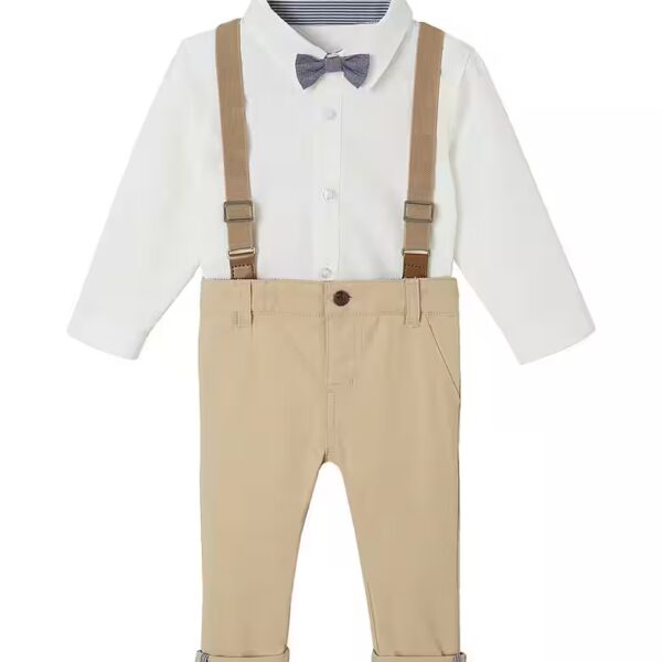 Pants & Shorts Festive Baby Outfit, 4 Pieces