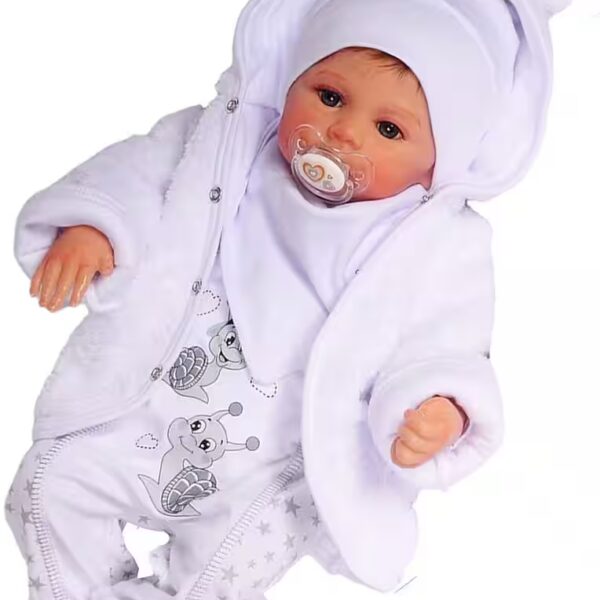 Romper, jacket & hat romper hat shirt jacket bib 5 pieces baby set Sizes 44 50 56 62 68 74