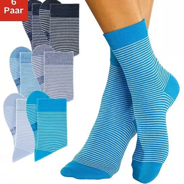 Socks (pack, 6 pairs) with pressure-free cuff
