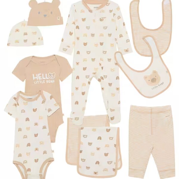 Neonatal gift set HGHN 10PC GIFT BOX SET (set, 10 pieces) with bear motifs