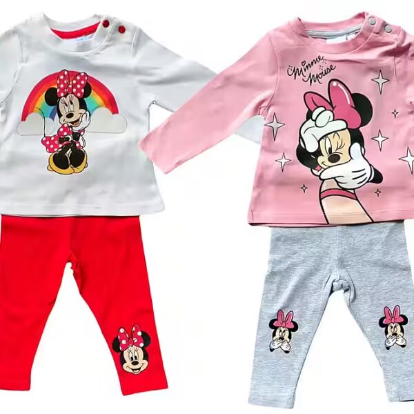 T-Shirt & Bermuda 2x2 Baby Set T-Shirt + Pants Minnie Mouse 4 Parts 62 68 80 86 92