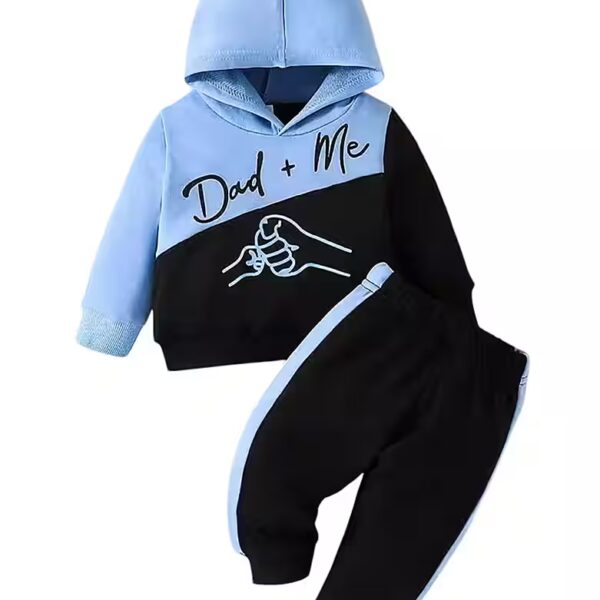 Top & Pants Baby Boys Printed Hoodie Sports Pants Outfits Jogging Suit