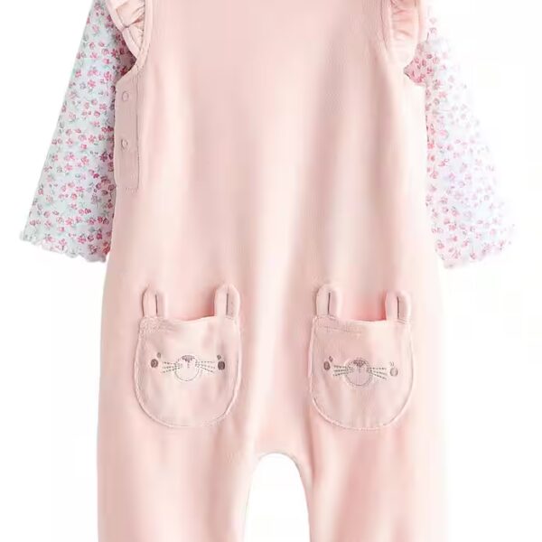 Body & Pants Baby dungarees and long-sleeved bodysuit in a set