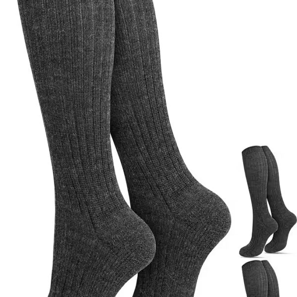 Knee Stockings 3 Pairs Sheep Wool Knee Stockings (3 pairs) without a drastic cuff