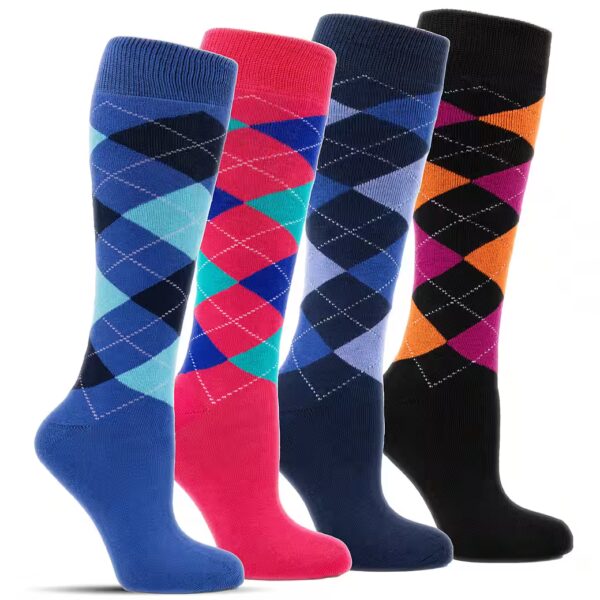 Knee socks thermal (4 pairs) riding stockings, full terry lining, winter, rider knee stockings