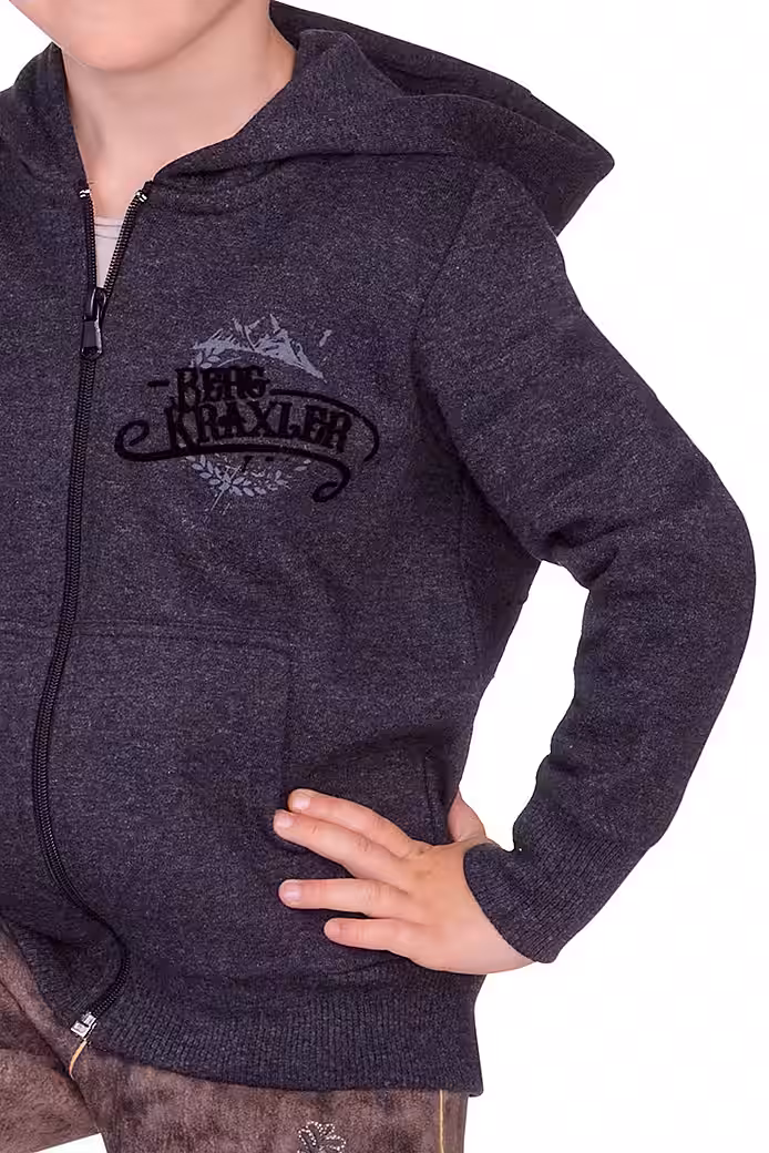 Traditional jacket hooded jacket children - ZACHARIAS KIDS - anthracite - Image 2