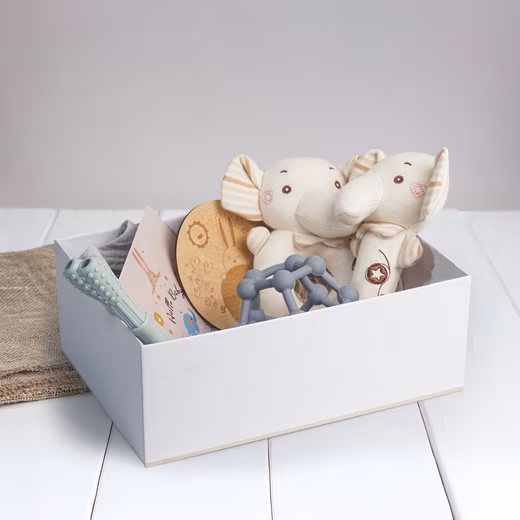 Newborn Gift Set, Birth Boy, Baby Gift, Rattle - Image 2