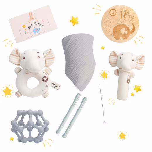 Newborn Gift Set, Birth Boy, Baby Gift, Rattle - Image 17