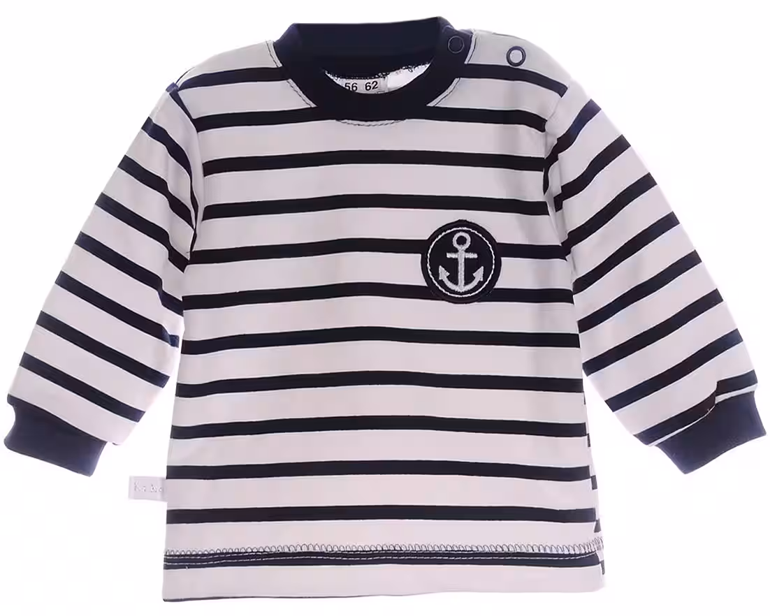 Long-sleeved shirt & trousers hooded jacket shirt and trousers baby and children's suit 3 pieces elastic, striped, 50 56 62 68 74 80 86 92 98 - Image 3