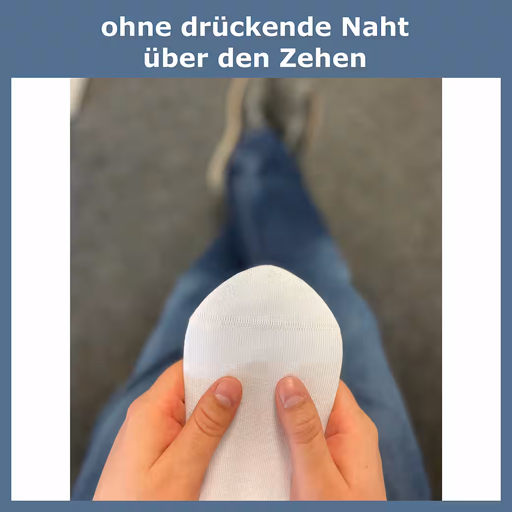 Diabetic socks for women, without rubber print & without pressing seam - business sock (6 pairs) extra wide piquet rope on a comfort waistband; in black, gray & more - Image 3