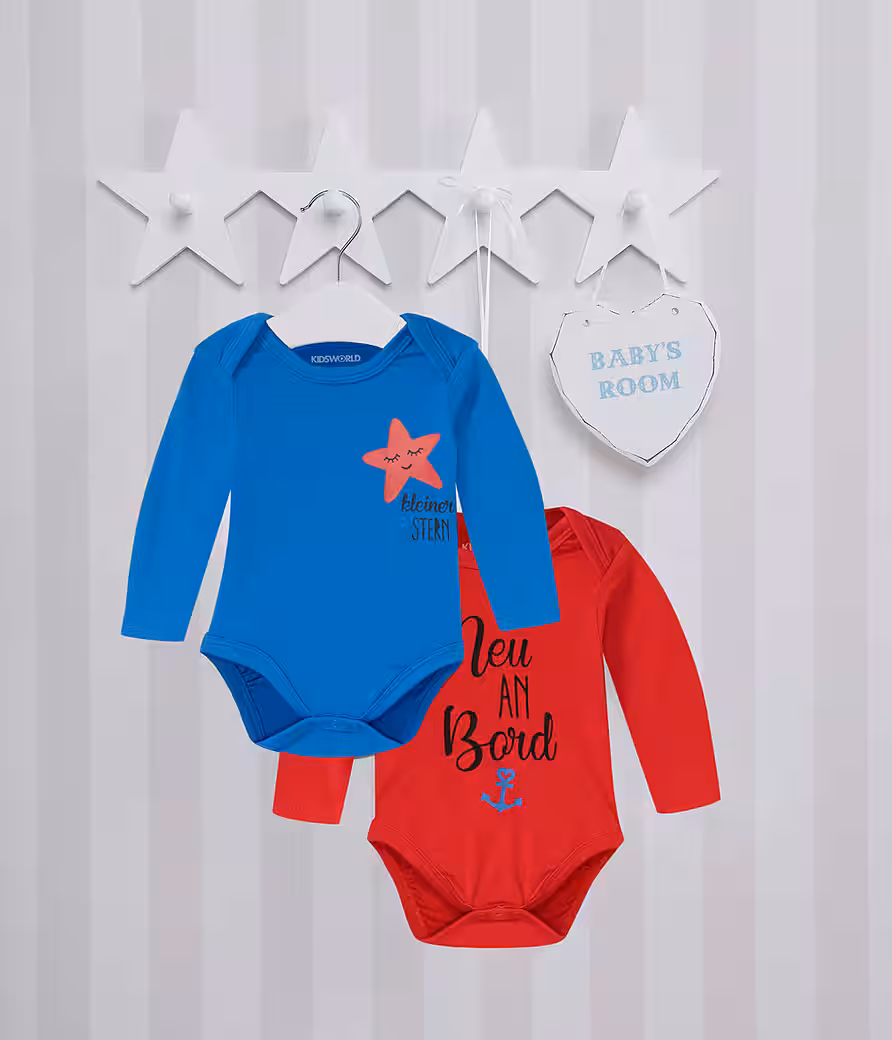 Long Sleeve Body Pack of 2 baby bodies with sayings, new on board - Image 4