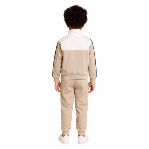 Tracksuit Ellesse children's sports suit beige boys + girls jogging suit (Set, children's jacket + trousers), children's sports jacket + sports trousers - Image 5