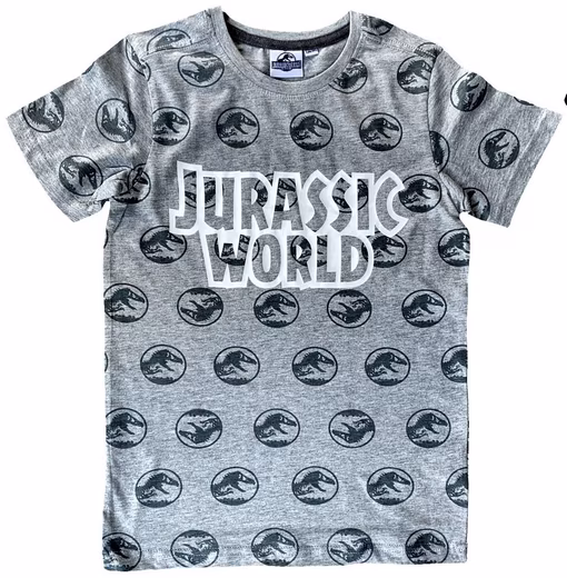 T-Shirt Jurassic World T-Rex Jurassic Park Kinder T-Shirt Kinder + Jugendliche Grau + Blau Größe 134/140 146/152 158/164 170/176 cm - Image 6