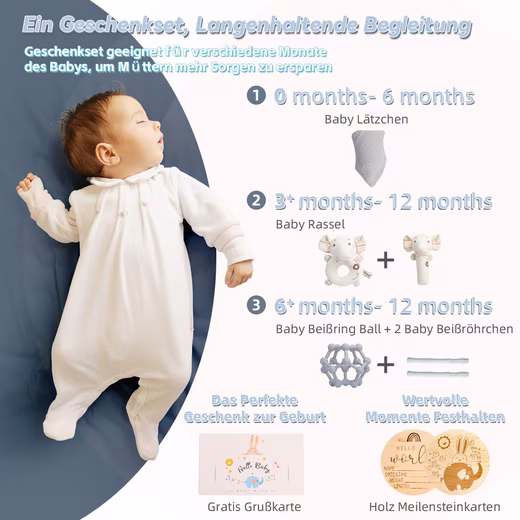 Newborn Gift Set, Birth Boy, Baby Gift, Rattle - Image 12