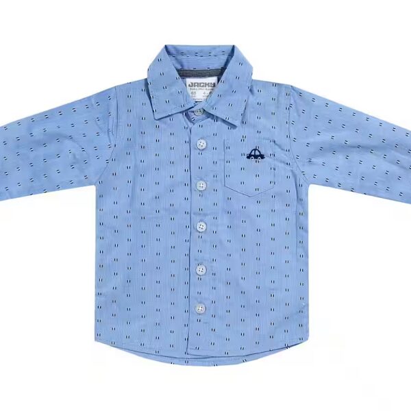 Long-sleeved shirt Jacky SHIRT LONG SLEEVE CLASSIC BOYS Blue and Grey (1312520)