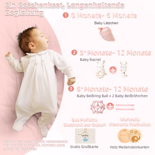 Newborn Gift Set, Birth Boy, Baby Gift, Rattle - Image 3