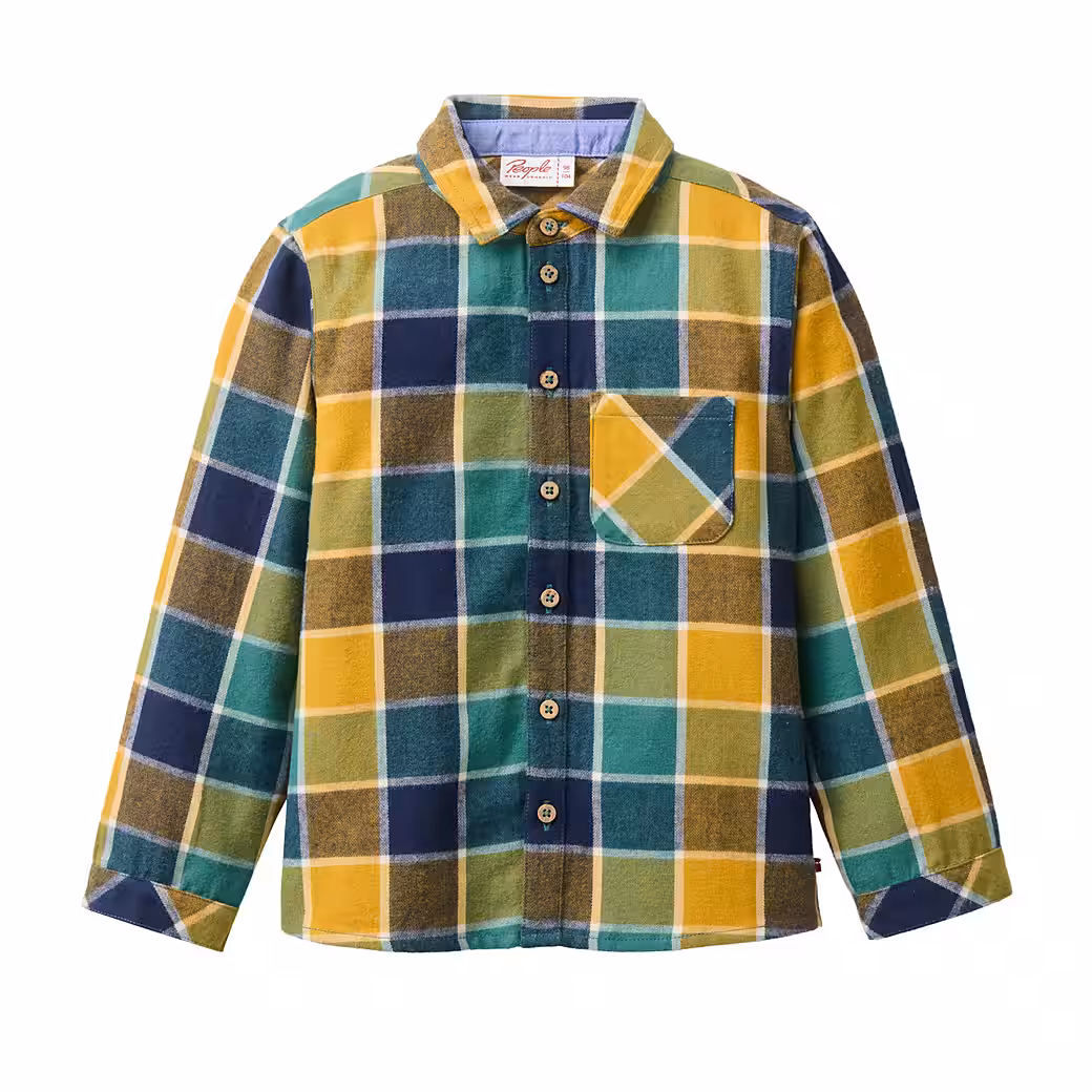 Flannel shirt, brightly checkered - Image 4