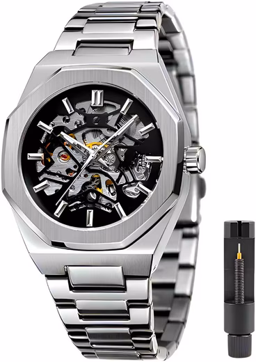 Automatic Watch Mechanical Watch Skeleton Stainless Steel