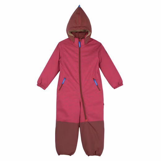 overall Finkid Turva Ice winter overall with reflective print Raspberry Snowsuit Snow overall Weather suit