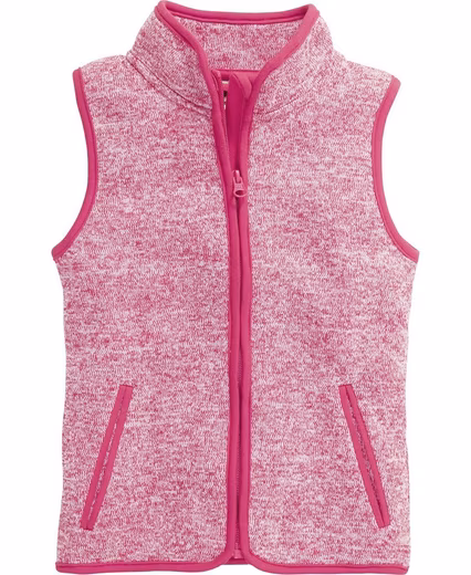 Fleece overall knitted fleece vest