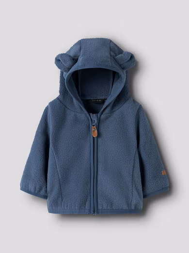 Hooded fleece jacket NBNMEEKO FLEECE JACKET MELANGE