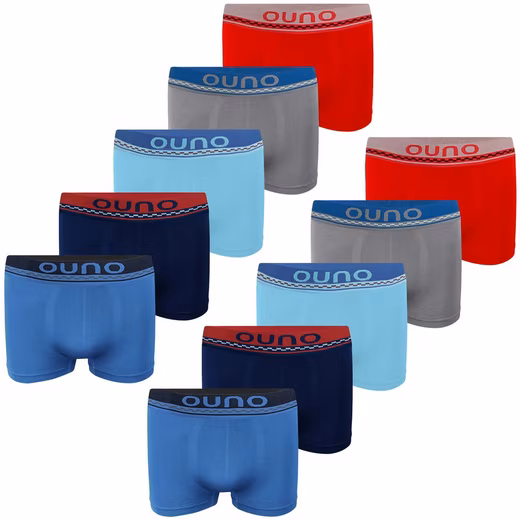 Boxer shorts set of 10 boys' boxer shorts - checked - colorful Value pack, 10 pieces