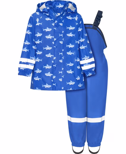 Rain overall rain set shark allover