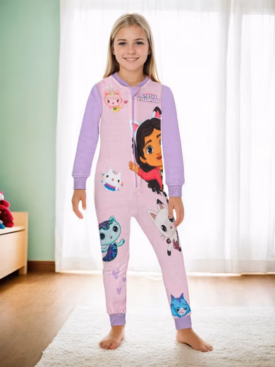 Jumpsuit Gabby's Dollhouse Jumpsuit Overall Pyjamas long sleeve