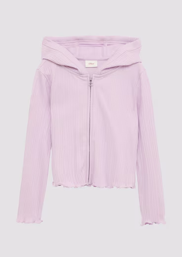 Sweat jacket sweatshirt jacket 1-piece